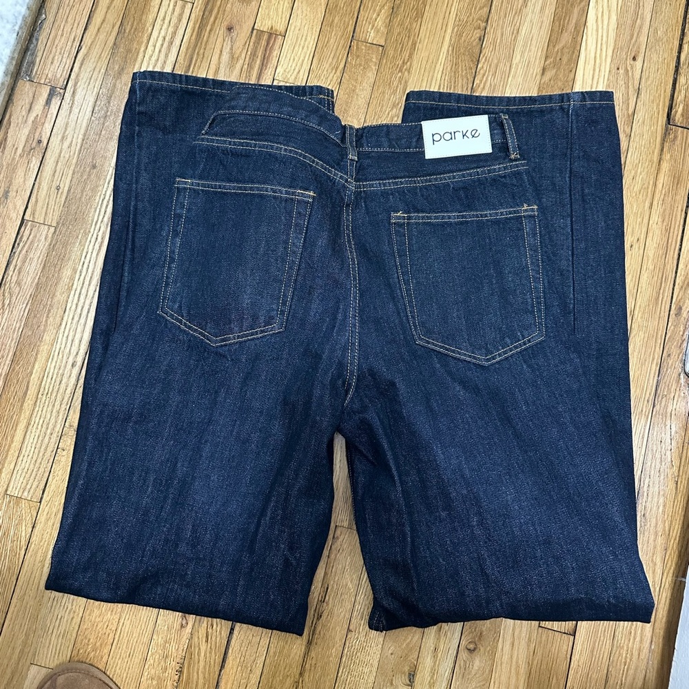 PARKE Darkwash Denim Class Straight Jean Size 30